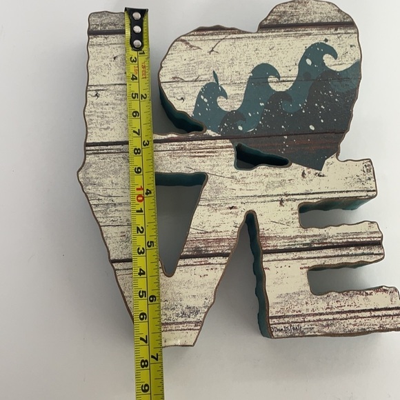 Wooden Nautical Love Sign Beach Decor - Picture 5 of 13